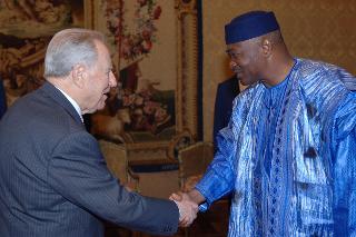 Incontro con S.E. Sig. Amadou Toumani Touré, Presidente della Repubblica del Mali, Palazzo del Quirinale