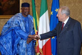 Incontro con S.E. Sig. Amadou Toumani Touré, Presidente della Repubblica del Mali, Palazzo del Quirinale