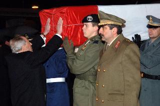 Rientro della salma del Dott. Nicola Calipari, ucciso a Bagdad, Roma