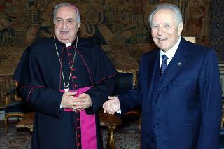 Incontro con S.E. Rev.ma Mons. Salvatore Nunnari, Arcivescovo Metropolita eletto di Cosenza - Bisignano, Palazzo del Quirinale
