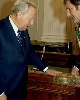 Visita del Presidente della Repubblica Carlo Azeglio Ciampi alla città di Biella