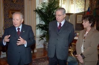 Compleanno del Presidente della Repubblica Ciampi - Auguri da parte dei Consiglieri, Palazzo del Quirinale