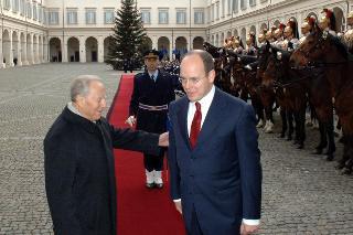 Visita ufficiale di Sua Altezza Serenissima il Principe Alberto II di Monaco