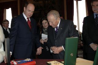 Visita ufficiale di Sua Altezza Serenissima il Principe Alberto II di Monaco