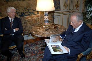 Incontro con l'Amb. Boris Biancheri, Presidente dell'ANSA, Palazzo del Quirinale