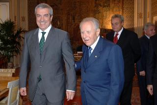 Incontro con il Sig. Calin Popescu Taricianu, Primo Ministro di Romania, Palazzo del Quirinale