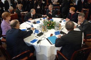 Incontro del Presidente della Repubblica con il Presidente della Repubblica Federale di Germania e gli altri Capi di Stato europei firmatari dell'articolo &quot;Uniti per l'Europa&quot;, Dresda