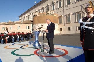Cerimonia ufficiale di inizio del viaggio della Fiamma Olimpica in Italia