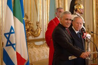 Visita di Stato del Presidente dello Stato di Israele S.E. Sig. Moshe Katsav, accompagnato dalla moglie