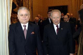 Incontro con il Presidente della Repubblica di Polonia, Signor Lech  Kaczynski