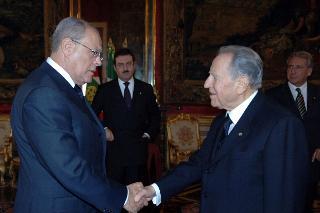 S.E. Sig. Rachid Marif, nuovo Ambasciatore della Repubblica Algerina: presentazione Lettere Credenziali, Palazzo del Quirinale