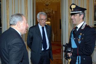 Visita di congedo del Ten. Col. Roberto Massi del Reparto Carabinieri, Palazzo del Quirinale