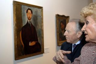 Visita del Presidente della Repubblica alla Mostra &quot;Modigliani&quot;, Roma, Complesso del Vittoriano