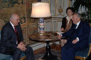 Incontro con il Presidente della Repubblica di Albania, S.E. il Signor Alfred Moisiu