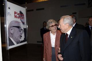 Intervento del Presidente della Repubblica all'inaugurazione della Mostra su Pietro Nenni, nel 25° Anniversario della scomparsa dello statista, Roma, Sala Zuccari