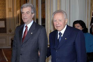 Incontro con il Sig. Tabarè Ramòn Vàzquez Rosas, Presidente dell'Uruguay, Palazzo del Quirinale
