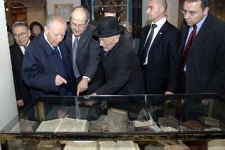 Visita del Presidente Ciampi al rinnovato Museo Ebraico e al Tempio Maggiore di Roma