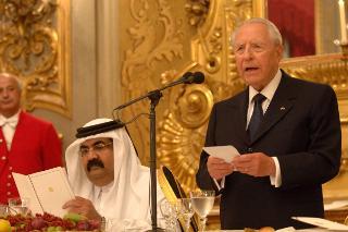 Visita di Stato dell'Emiro dello Stato del Qatar, S.A. lo Sceicco Hamad Bin Khalifa Al-Thani, e di S.A. la Sceicca Mozah Bint Nasser Al Missned