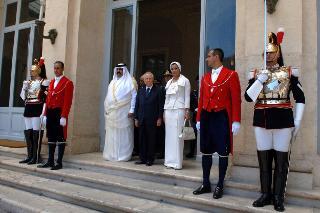 Visita di Stato dell'Emiro dello Stato del Qatar, S.A. lo Sceicco Hamad Bin Khalifa Al-Thani, e di S.A. la Sceicca Mozah Bint Nasser Al Missned