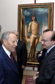 Visita in anteprima del Presidente della Repubblica alla Mostra su &quot;Antonello da Messina&quot;, Roma, Scuderie del Quirinale