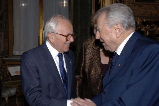 Cena con i più stretti collaboratori al termine del settennato, Palazzo del Quirinale