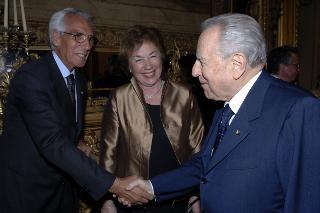 Cena con i più stretti collaboratori al termine del settennato, Palazzo del Quirinale