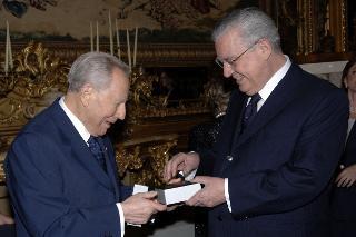 Cena con i più stretti collaboratori al termine del settennato, Palazzo del Quirinale
