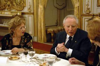Cena con i più stretti collaboratori al termine del settennato, Palazzo del Quirinale