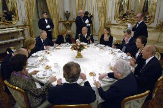 Cena con i più stretti collaboratori al termine del settennato, Palazzo del Quirinale