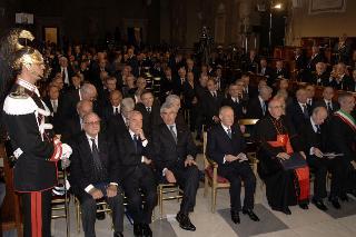 Intervento del Presidente della Repubblica, in forma ufficiale, alla cerimonia celebrativa del cinquantesimo anniversario di attività della Corte costituzionale, Roma, Campidoglio