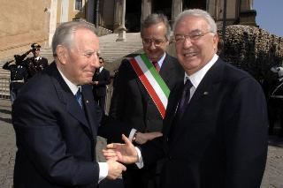 Intervento del Presidente della Repubblica, in forma ufficiale, alla cerimonia celebrativa del cinquantesimo anniversario di attività della Corte costituzionale, Roma, Campidoglio