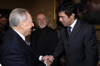 Il Presidente della Repubblica incontra il Consiglio di Presidenza, il Consiglio Direttivo ed i candidati ai Premi David di Donatello 2006