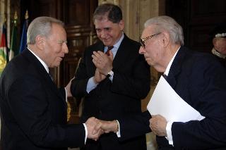 Incontro del Presidente della Repubblica con il Consiglio di Presidenza, il Consiglio Direttivo ed i candidati ai Premi David di Donatello 2006