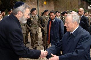 Cerimonia commemorativa del 62° anniversario dell'eccidio delle Fosse Ardeatine