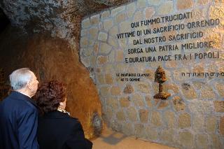 Cerimonia commemorativa del 62° anniversario dell'eccidio delle Fosse Ardeatine