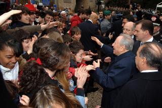 Cerimonia commemorativa del 62° anniversario dell'eccidio delle Fosse Ardeatine