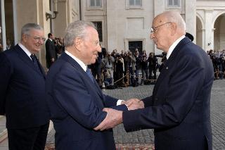 Commiato del Presidente Carlo Azeglio Ciampi al termine del settennato, Palazzo del Quirinale
