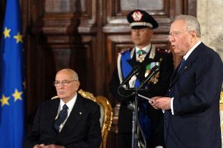 Commiato del Presidente Carlo Azeglio Ciampi al termine del settennato, Palazzo del Quirinale
