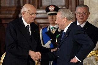 Commiato del Presidente Carlo Azeglio Ciampi al termine del settennato, Palazzo del Quirinale