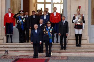 Commiato del Presidente Carlo Azeglio Ciampi al termine del settennato, Palazzo del Quirinale