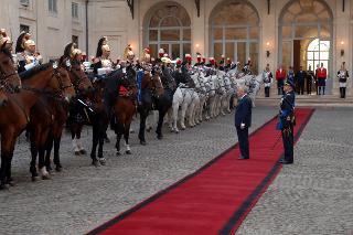 Commiato del Presidente Carlo Azeglio Ciampi al termine del settennato, Palazzo del Quirinale