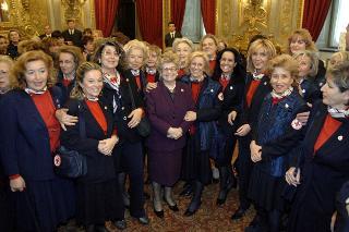 Incontro con le ispettrici del Comitato Nazionale Femminile della Croce Rossa Italiana, Palazzo del Quirinale