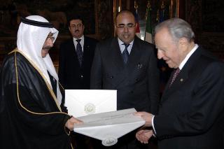 S.E. Sig. Mohammed Ibrahim A. Al Jarallah, nuovo Ambasciatore dell'Arabia Saudita: presentazione Lettere Credenziali, Palazzo del Quirinale