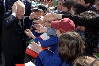 Visita del Presidente della repubblica Carlo Azeglio Ciampi alla città di Livorno