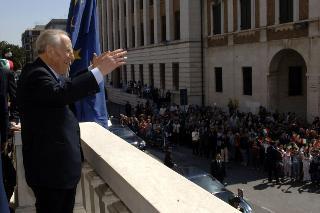 Visita del Presidente della repubblica Carlo Azeglio Ciampi alla città di Livorno