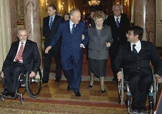 Incontro del Presidente della Repubblica con gli Atleti vincitori di medaglie ai Giochi Olimpici e Paralimpici Invernali di Torino 2006