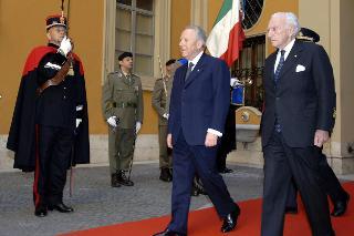 Visita ufficiale del Presidente della Repubblica al Sovrano Militare Ordine di Malta, Roma, Palazzo Magistrale del Sovrano Militare Ordine di Malta