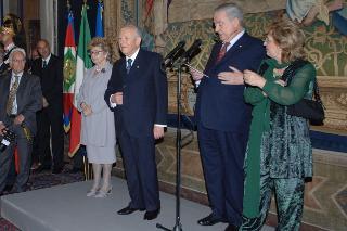 Incontro del Presidente della Repubblica con il personale civile e militare del Segretariato Generale della Presidenza della Repubblica in occasione della fine del settennato