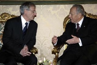 Incontro con il Presidente della Repubblica di Ungheria, S.E. il Signor László Sólyom