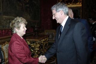 Incontro con il Presidente della Repubblica di Ungheria, S.E. il Signor László Sólyom